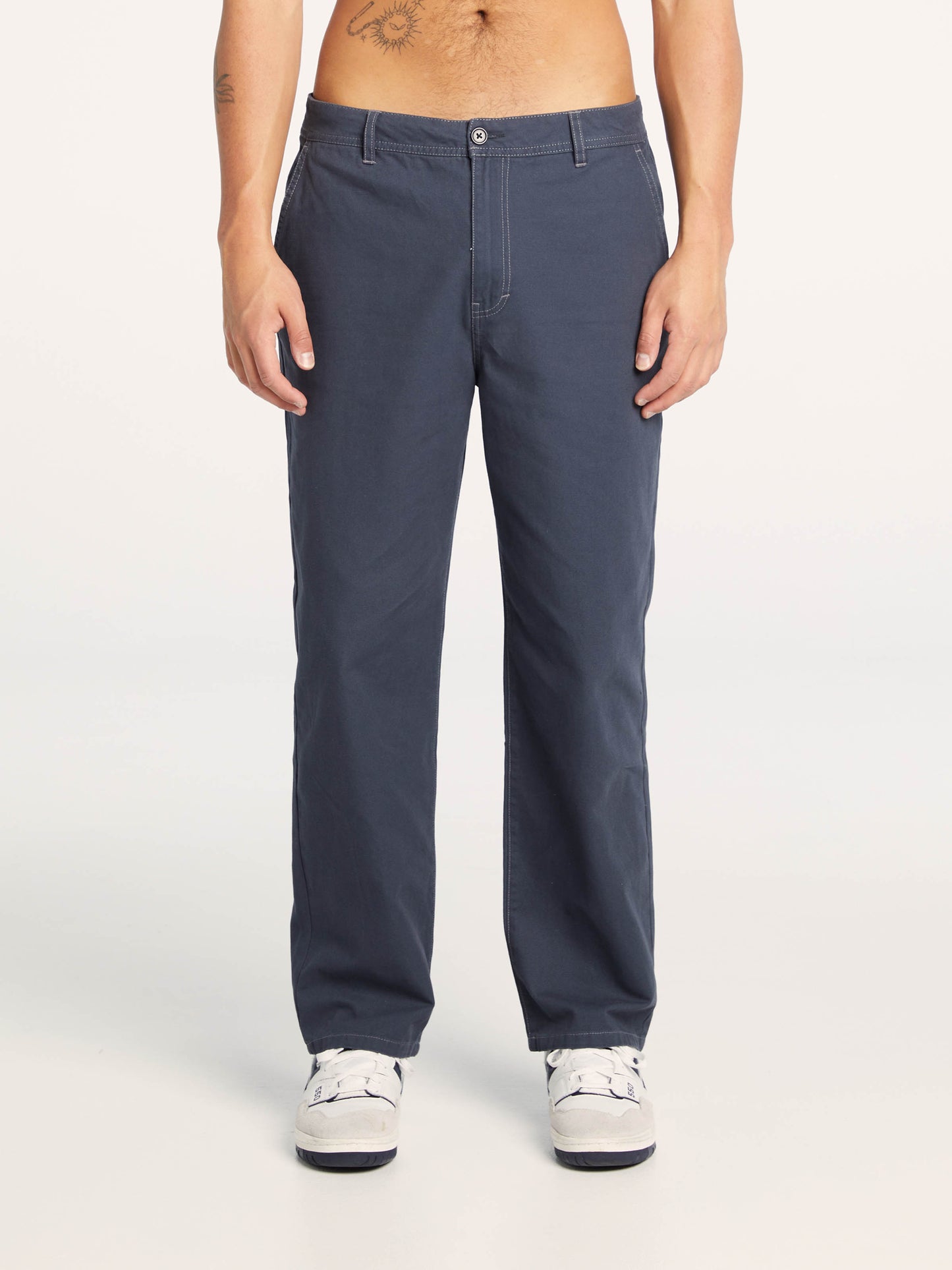 L-Four Baggy Pant Washed Navy