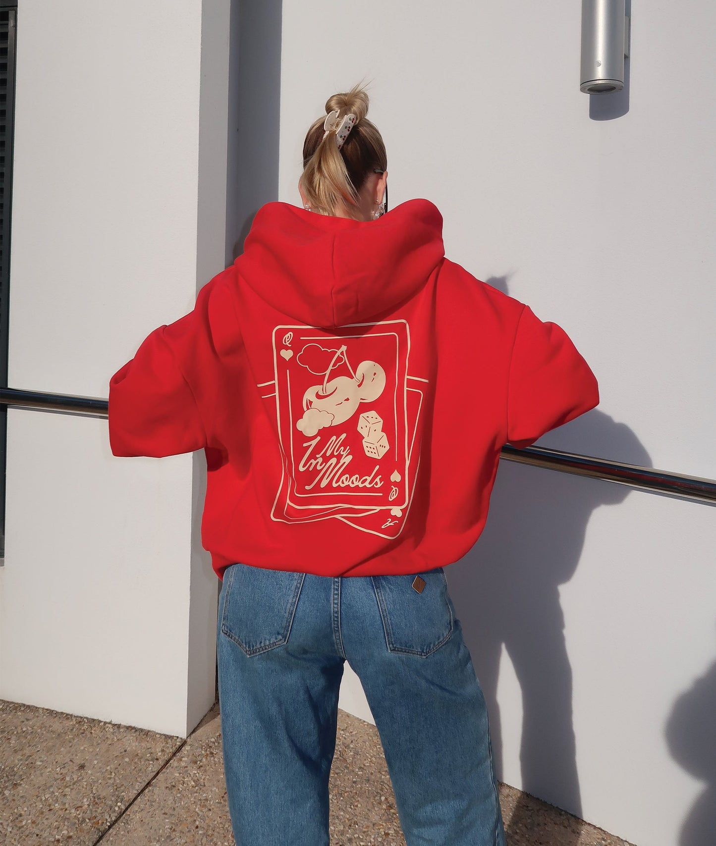 Load image into Gallery viewer, Red &amp;quot;Queen of Moods&amp;quot; Hoodie
