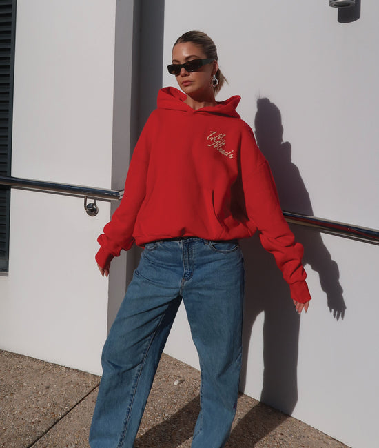 Load image into Gallery viewer, Red &amp;quot;Queen of Moods&amp;quot; Hoodie
