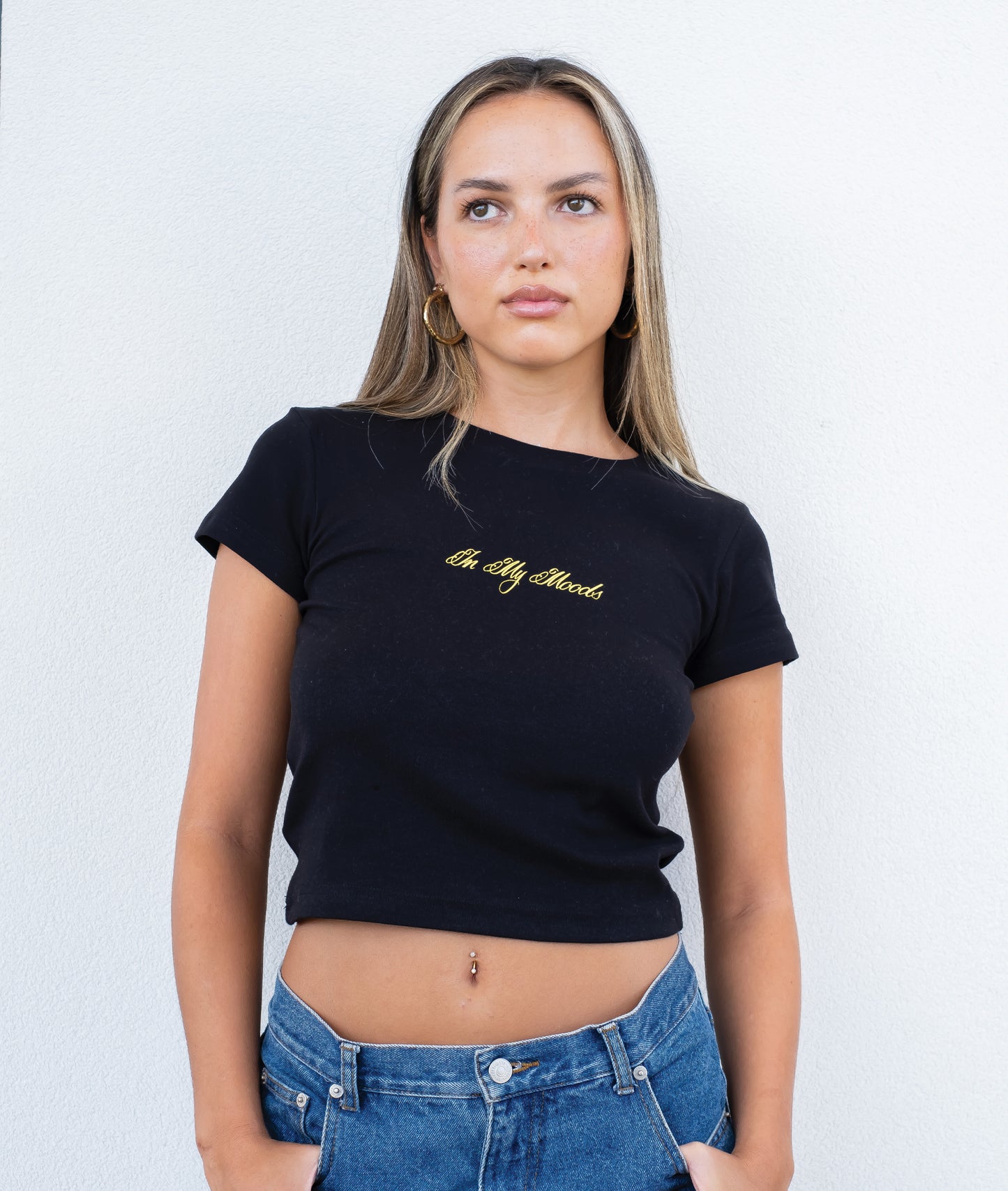 Load image into Gallery viewer, Black &amp;quot;do not disturb&amp;quot; baby tee
